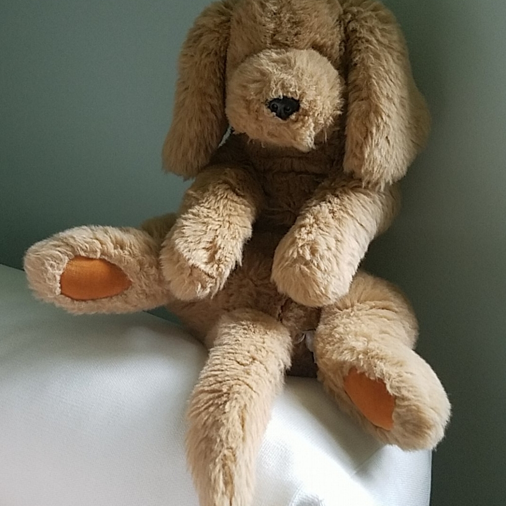 Vintage 1985 GUND muttsy gold retriver plush